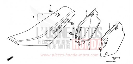 SEAT/SIDE COVER CR80R1 de 2001